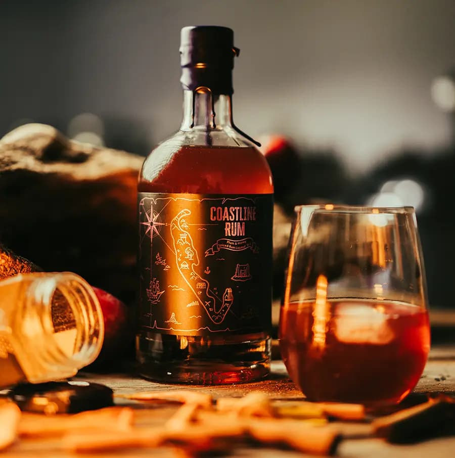 Plum and Honey Spiced Rum Liqueur