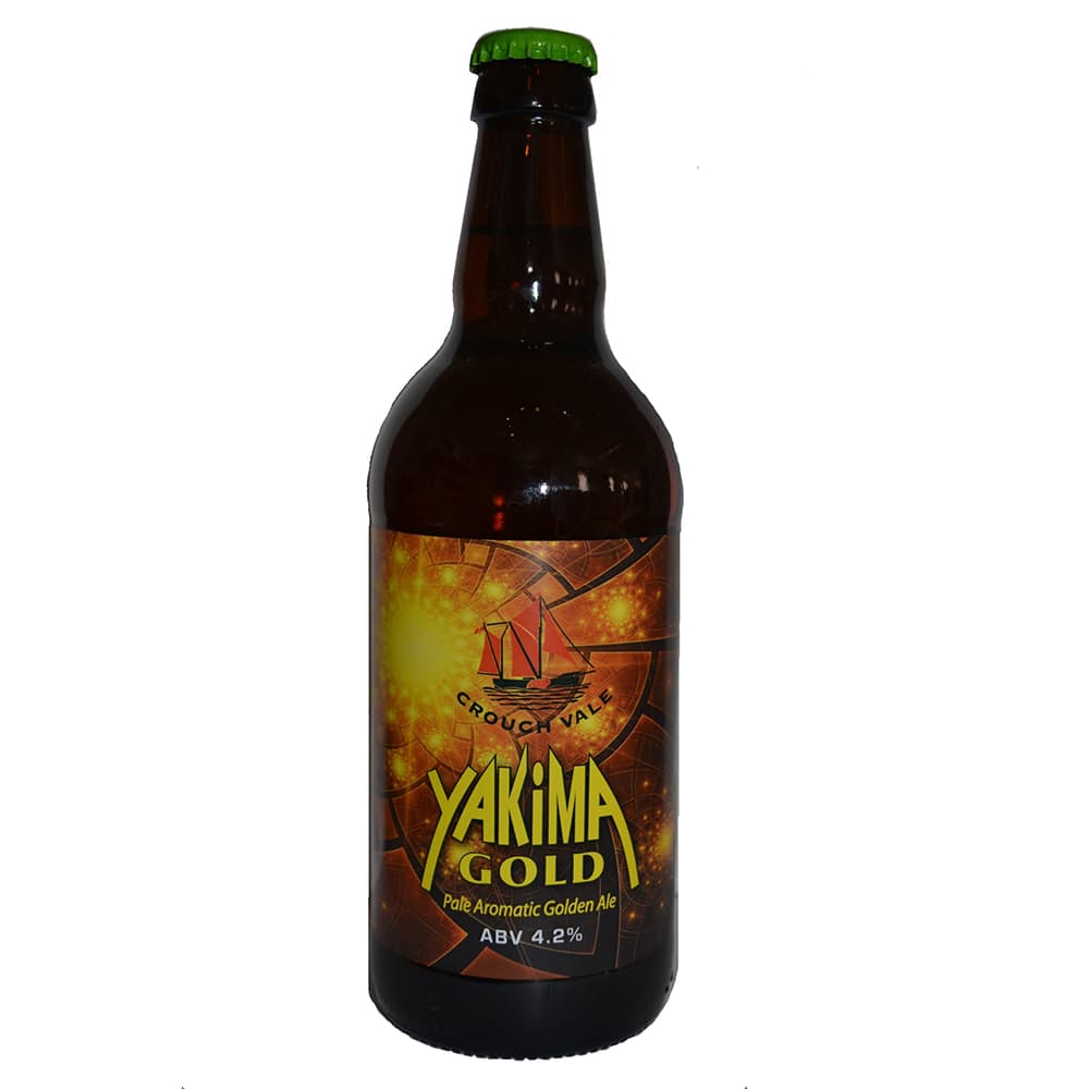 Yakima Gold (12 x 500ml. bottles, bottle-conditioned), alc.