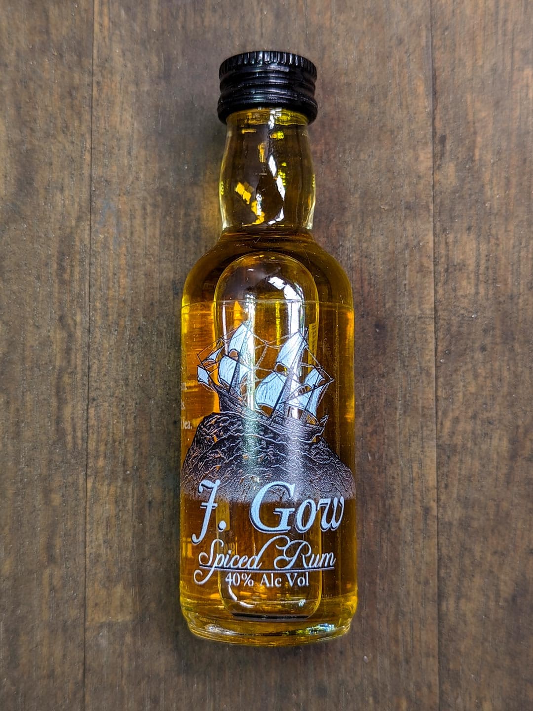 J. Gow Spiced Rum Miniature 5cl