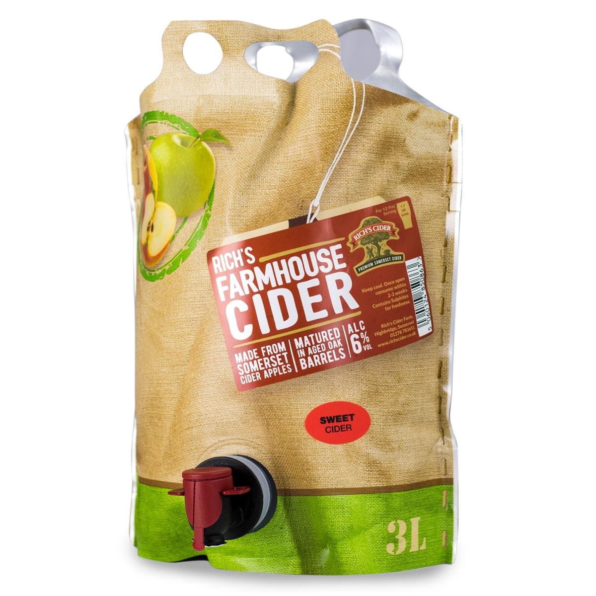Traditional Farmhouse Cider – 3 Litre Pouch