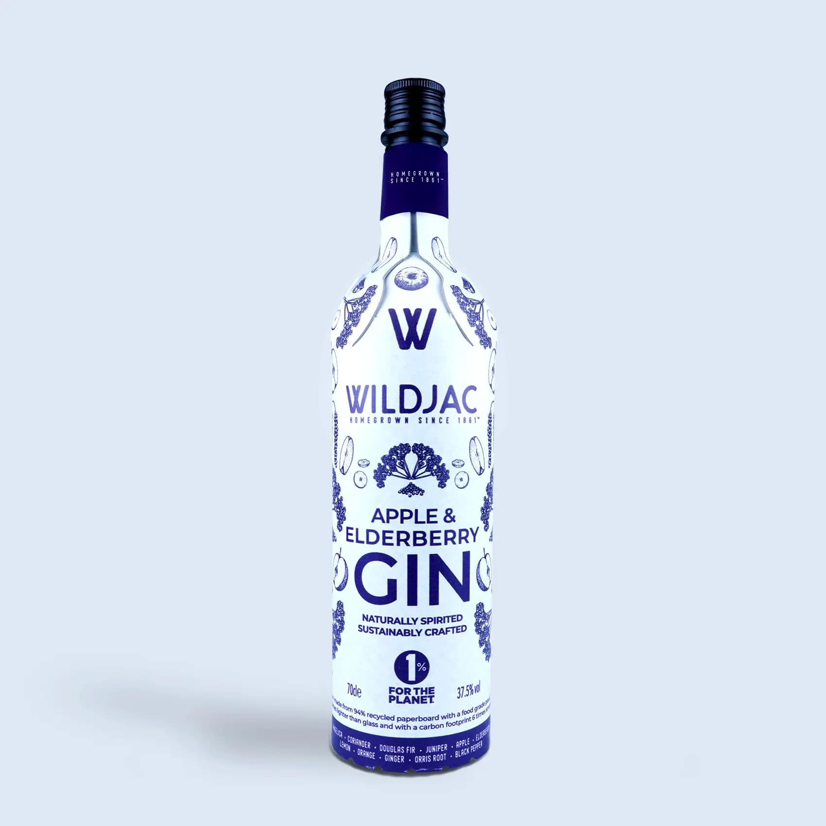Apple & Elderberry Gin 70cl White Frugalpac