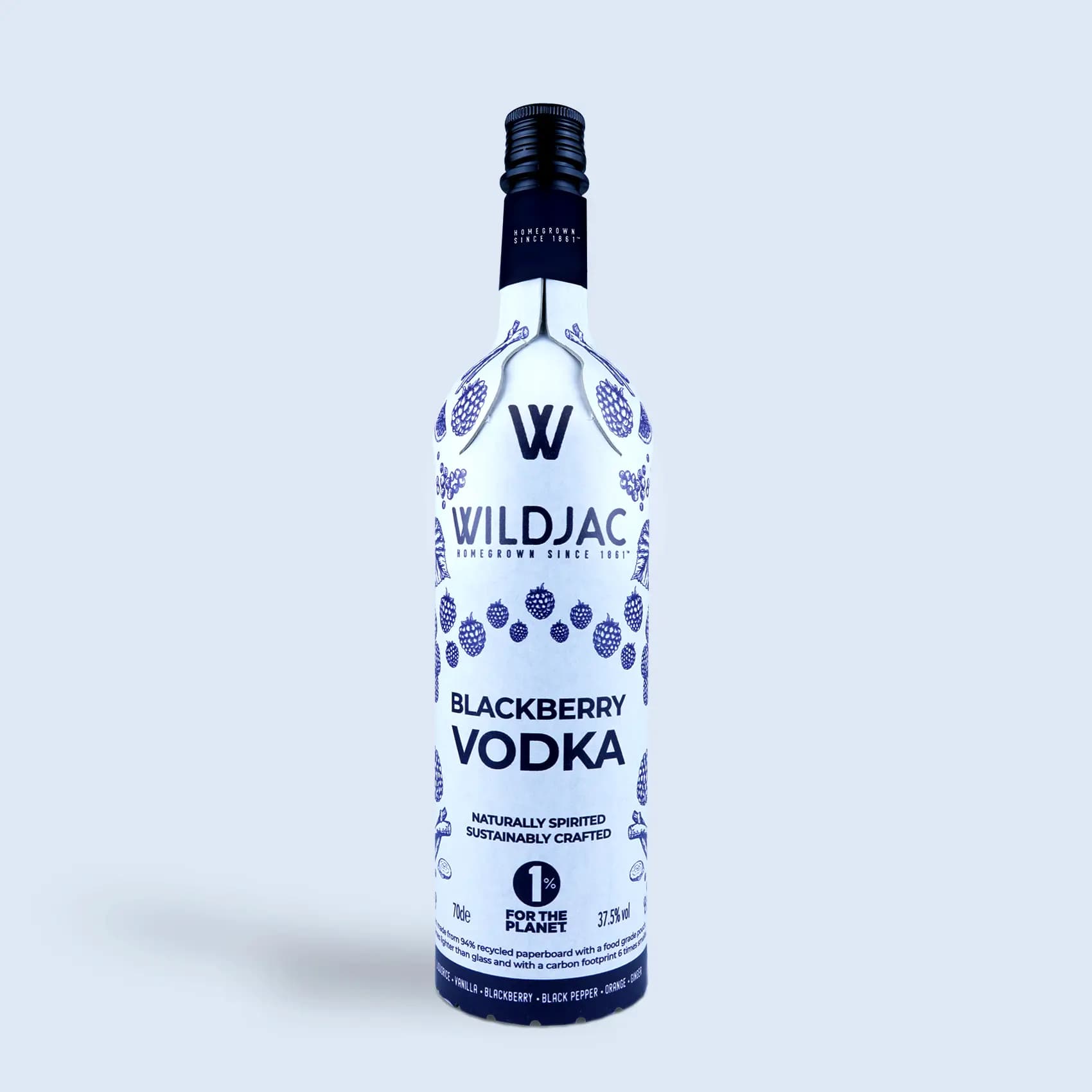 Blackberry Vodka 70cl White Frugalpac