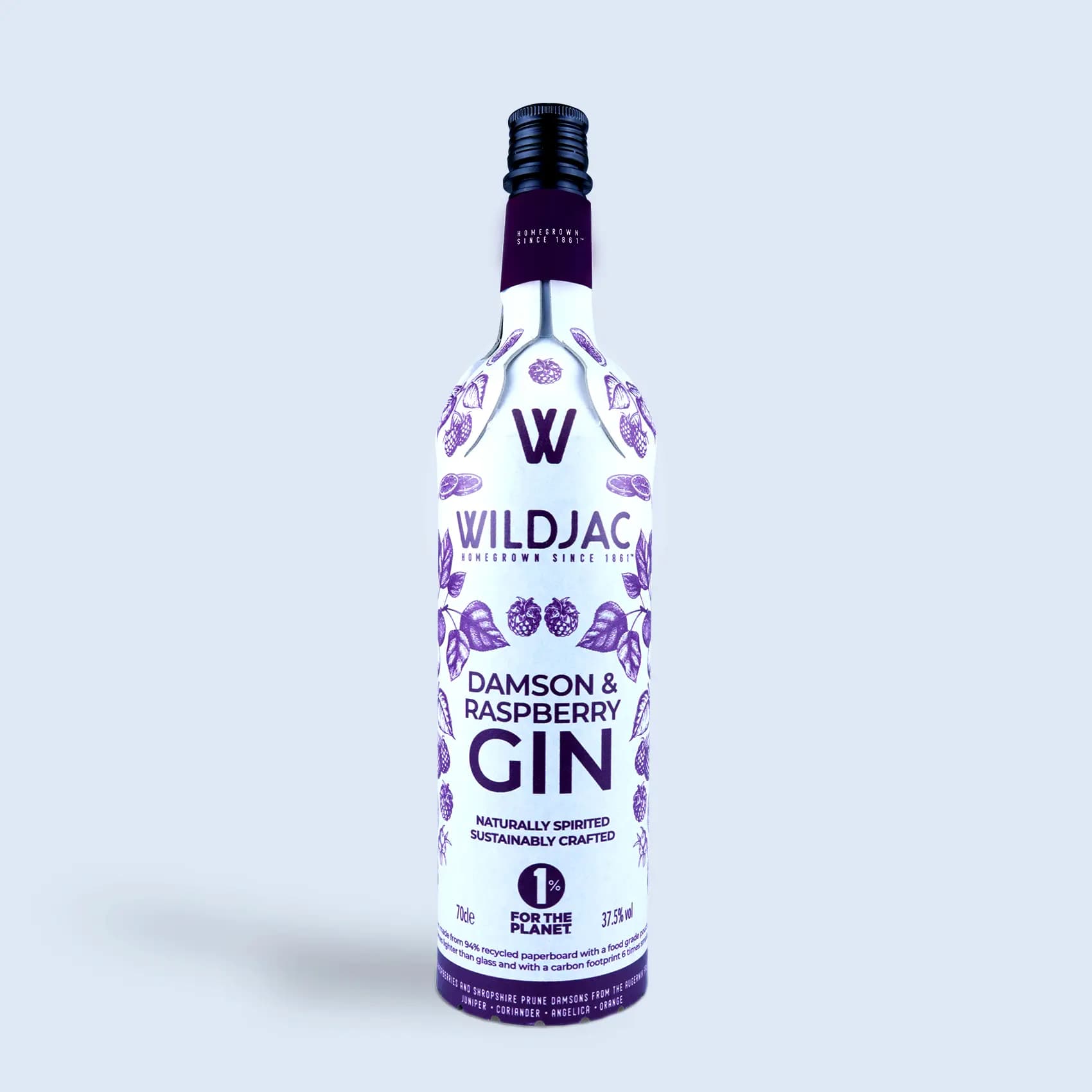 Damson & Raspberry Gin 70cl White Frugalpac