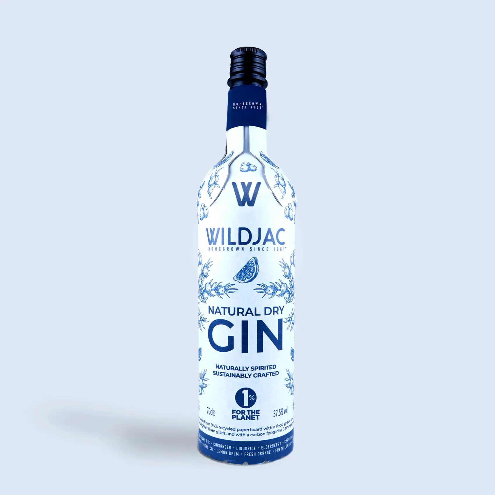 Natural Dry Gin 70cl White Frugalpac
