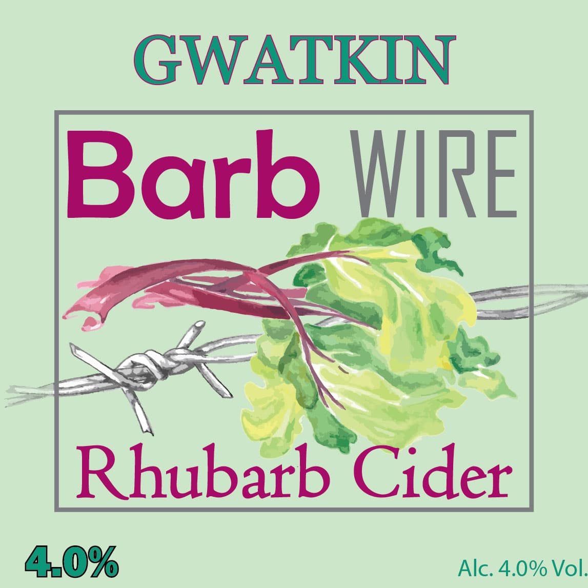 Barb Wire Rhubarb Cider