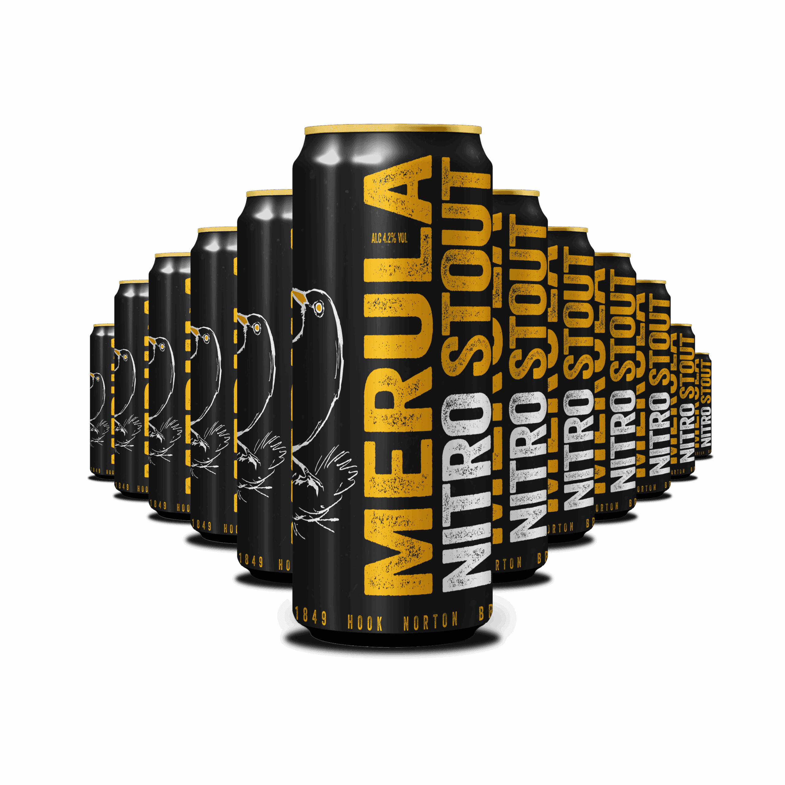 MERULA NITRO STOUT CANS