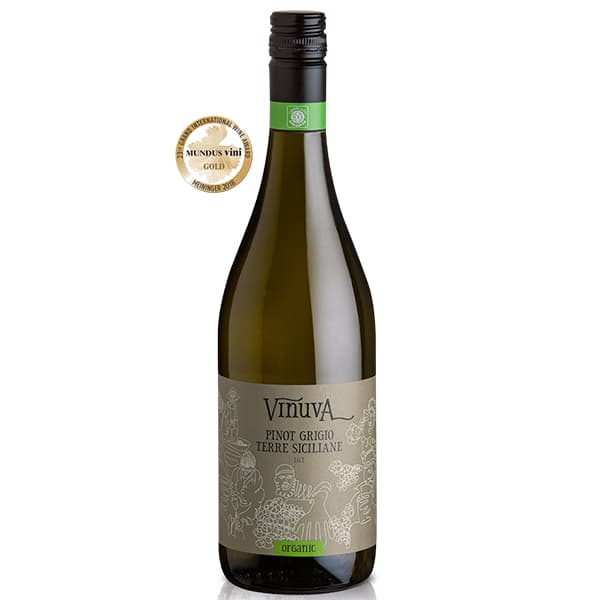 Vinuva Organic Pinot Grigio, Terre Siciliane, Italy