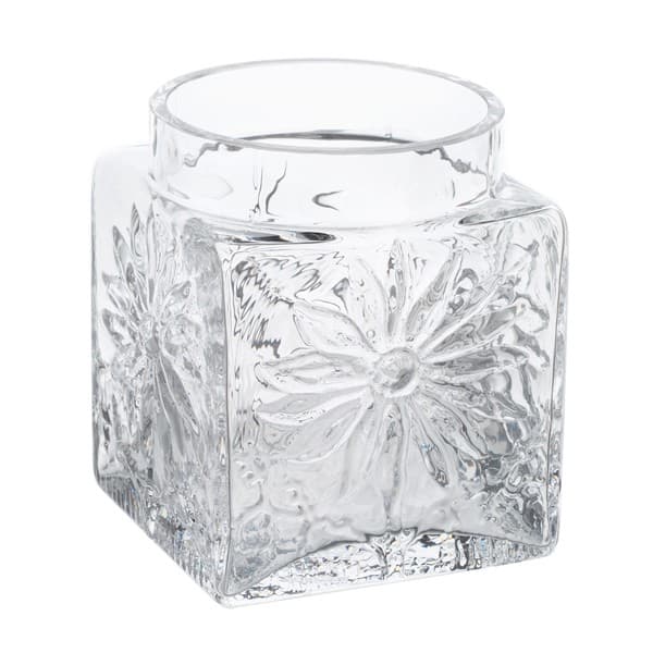Marguerite Square Vase Clear