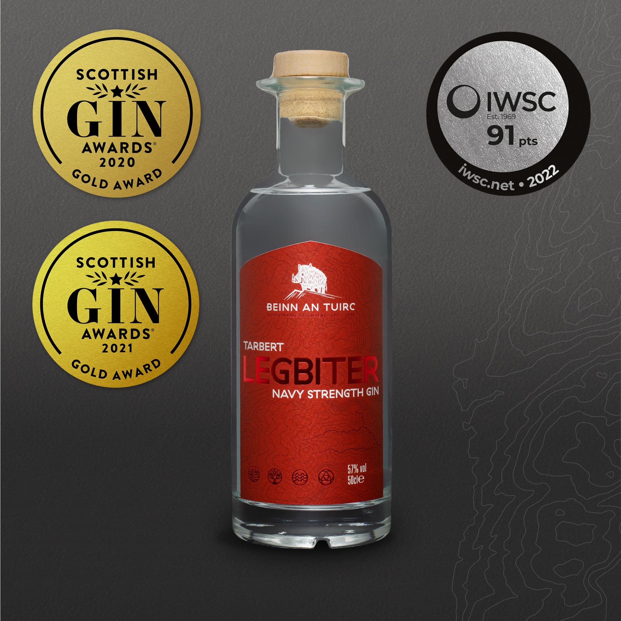 Tarbert Legbiter Navy Strength Gin