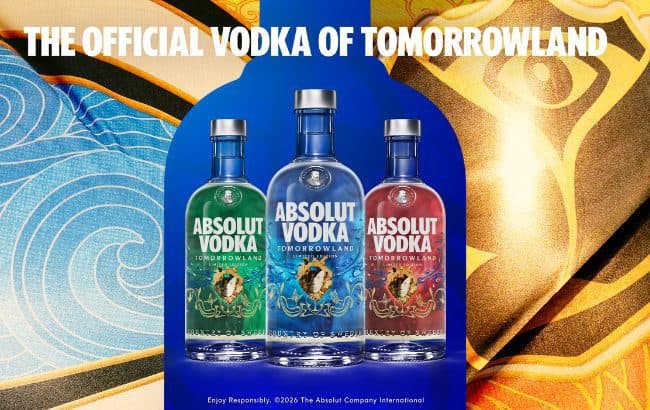 Absolut unveils Tomorrowland 2026 bottles