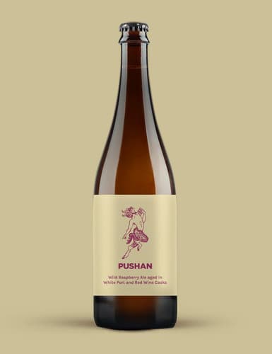 PUSHAN Wild Raspberry Ale aged in White Port and Red Wine Casks 6.8%