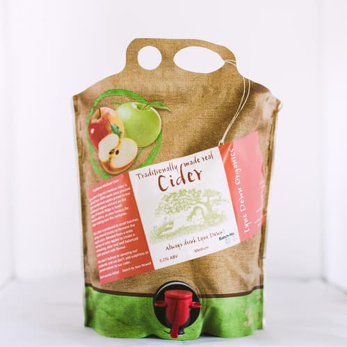 Lyne Down Organics Medium Cider - 3 Litre Pouch ℮