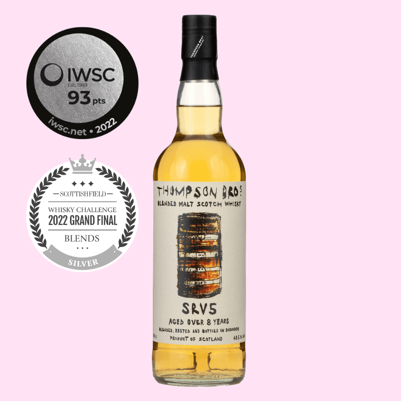 SRV5 Blended Malt Scotch Whisky, Aged 8 Years, 70CL,