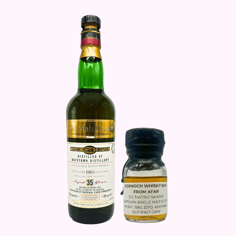 Dornoch Whisky Bar from Afar – Dufftown Single Malt Scotch Whisky, 1965, 35 Year Old, 2CL,